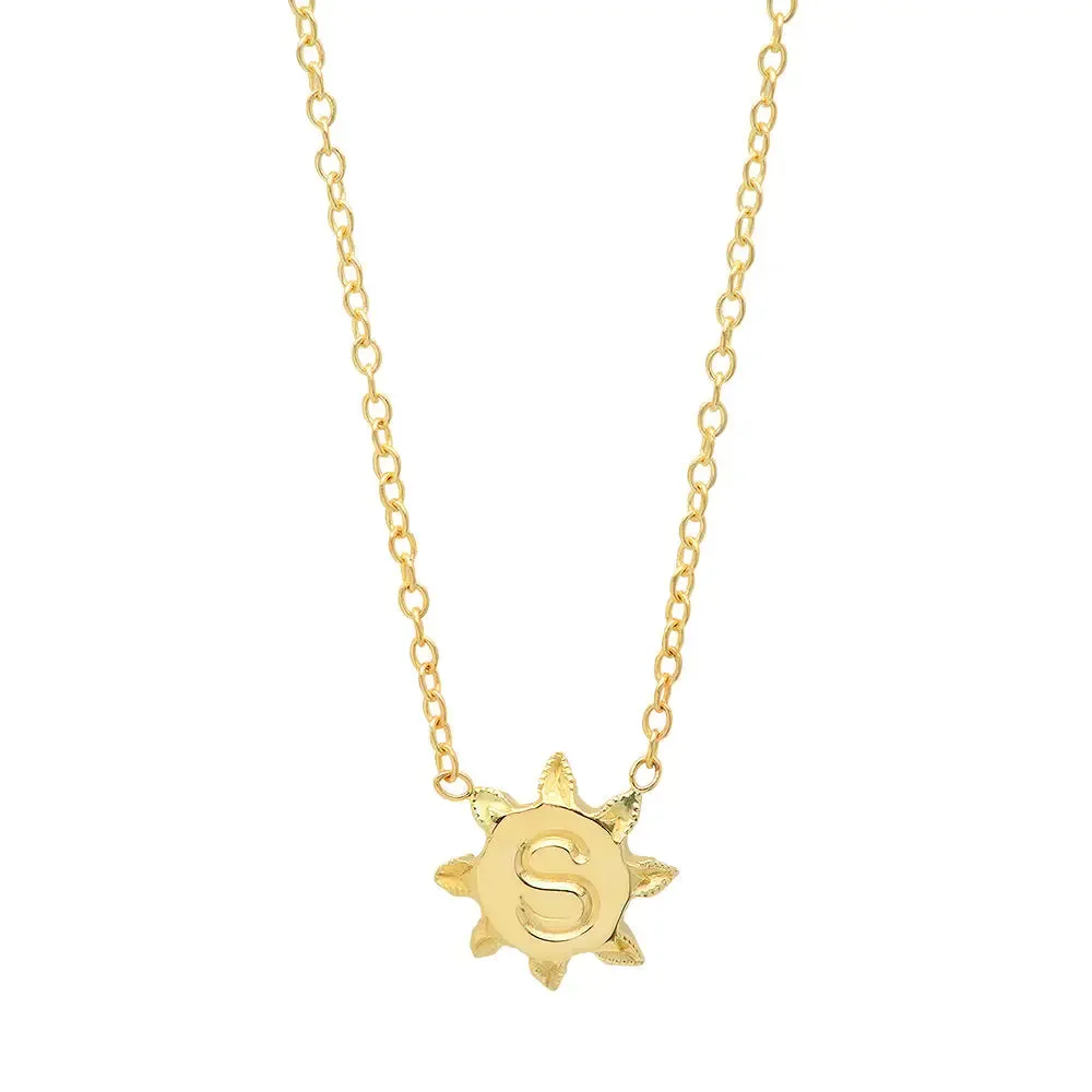 Sunshine Initial Necklace