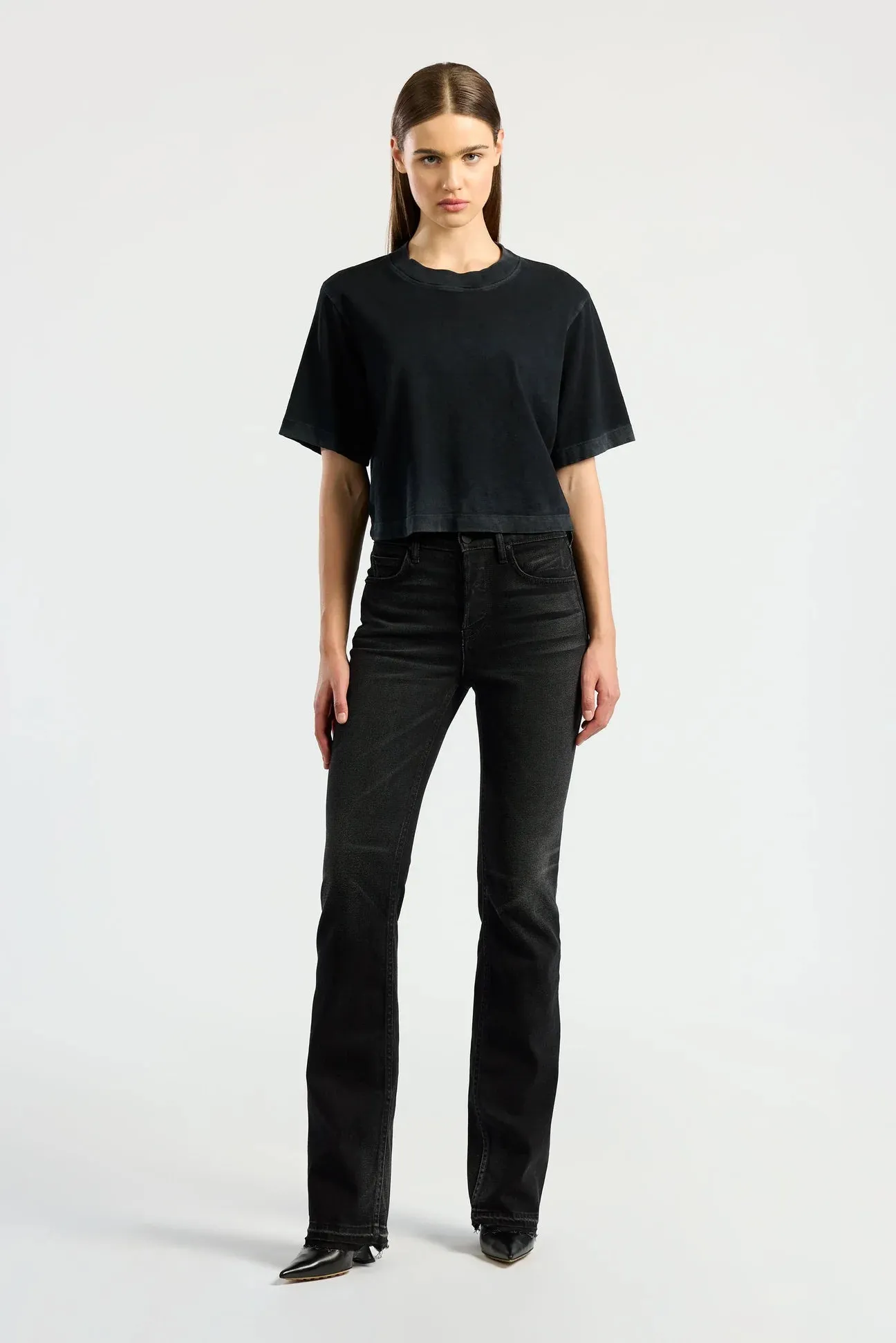 Tokyo Crop Tee - Black