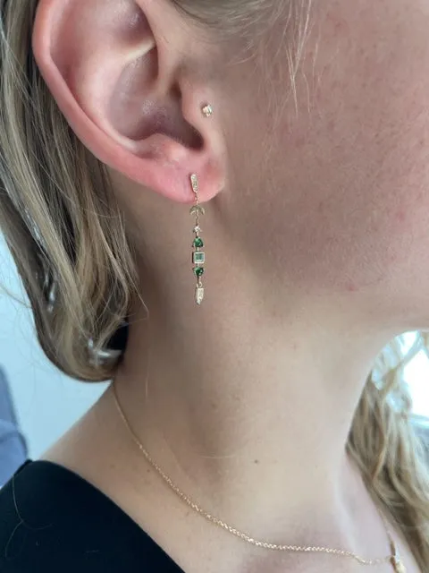 Tourmaline Totem Earrings