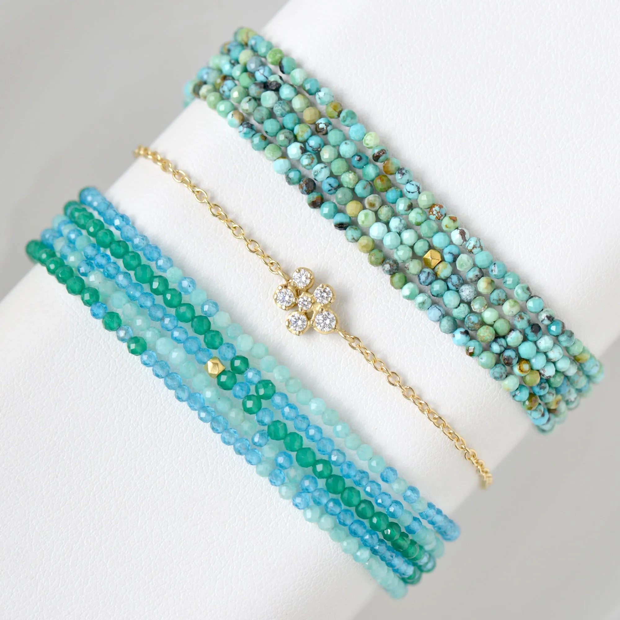 Turquoise Beaded Wrap Bracelet