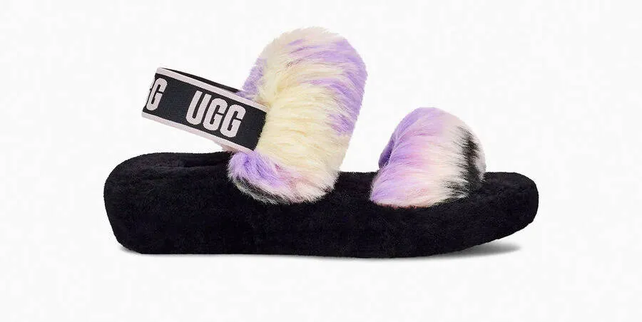 UGG Womens Oh Yeah Slide Tie Dye Magnolia