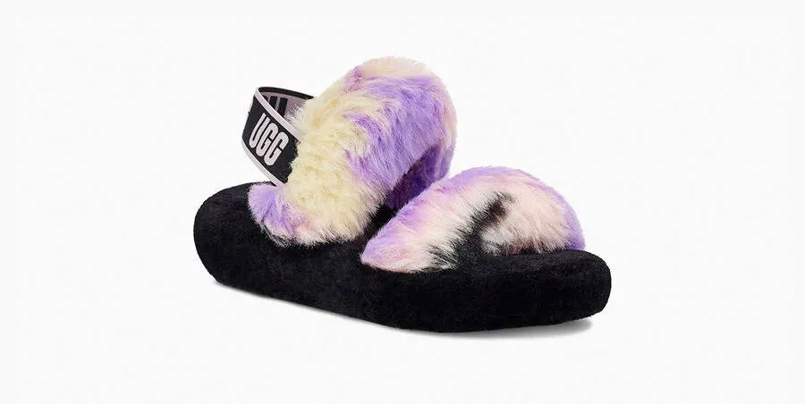 UGG Womens Oh Yeah Slide Tie Dye Magnolia