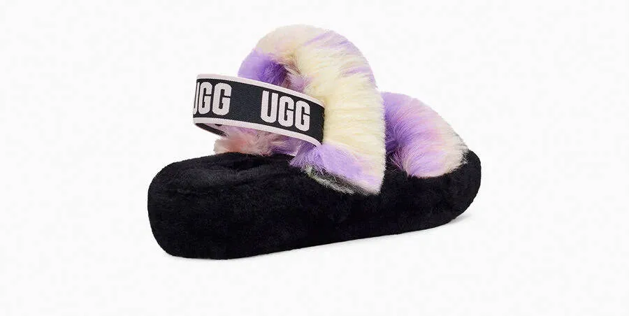 UGG Womens Oh Yeah Slide Tie Dye Magnolia