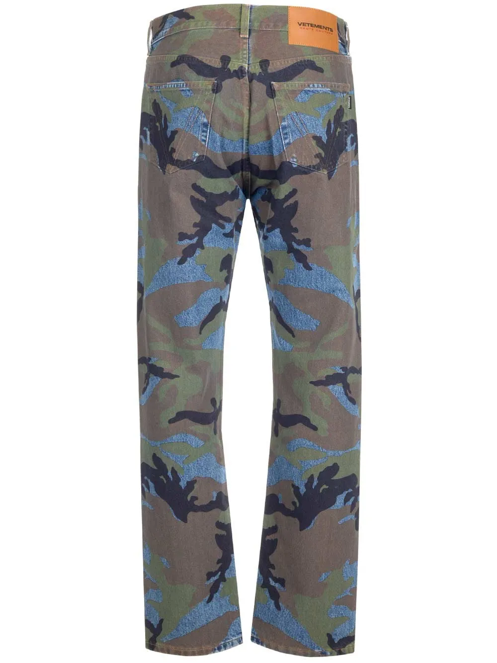 Vetements Camouflage Print Slim-Fit Jeans