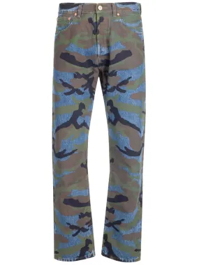 Vetements Camouflage Print Slim-Fit Jeans