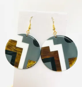 wholesale Round Acrylic Earrings, Designer Earrings