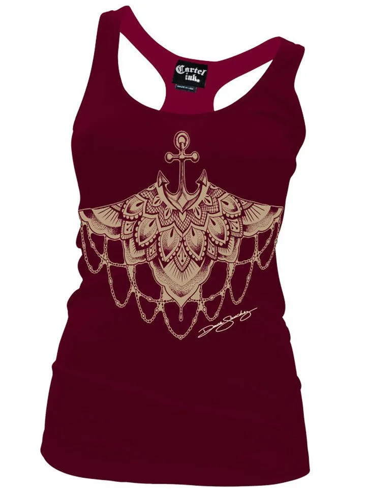 Women's Gypsy Anchor Racerback Tank (Multiple Colors)