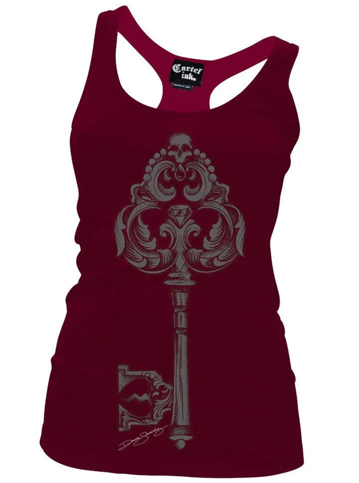 Women's Lost Key Racerback Tank (Multiple Colors)