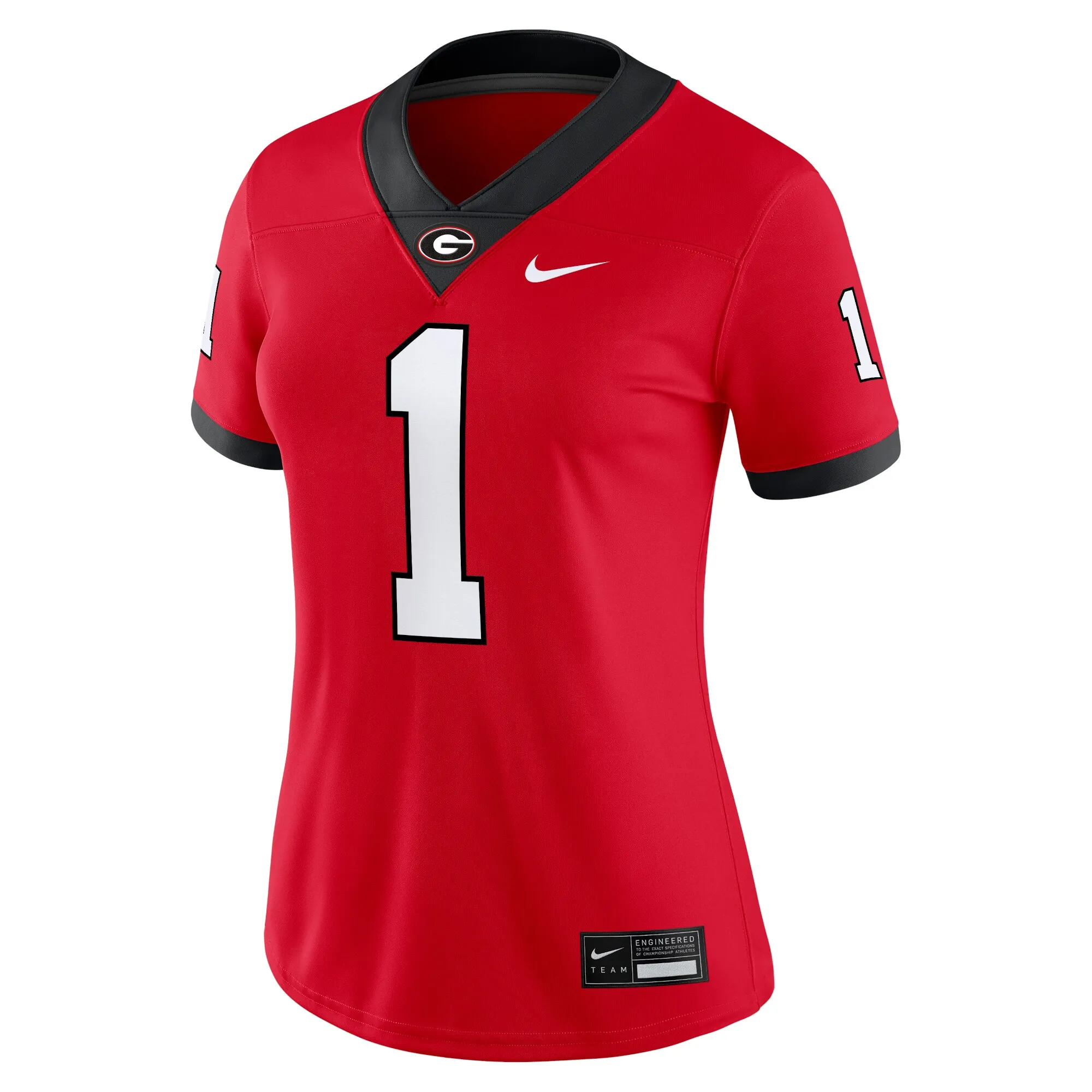 Women's Nike #1 Red Georgia Bulldogs Game Jersey