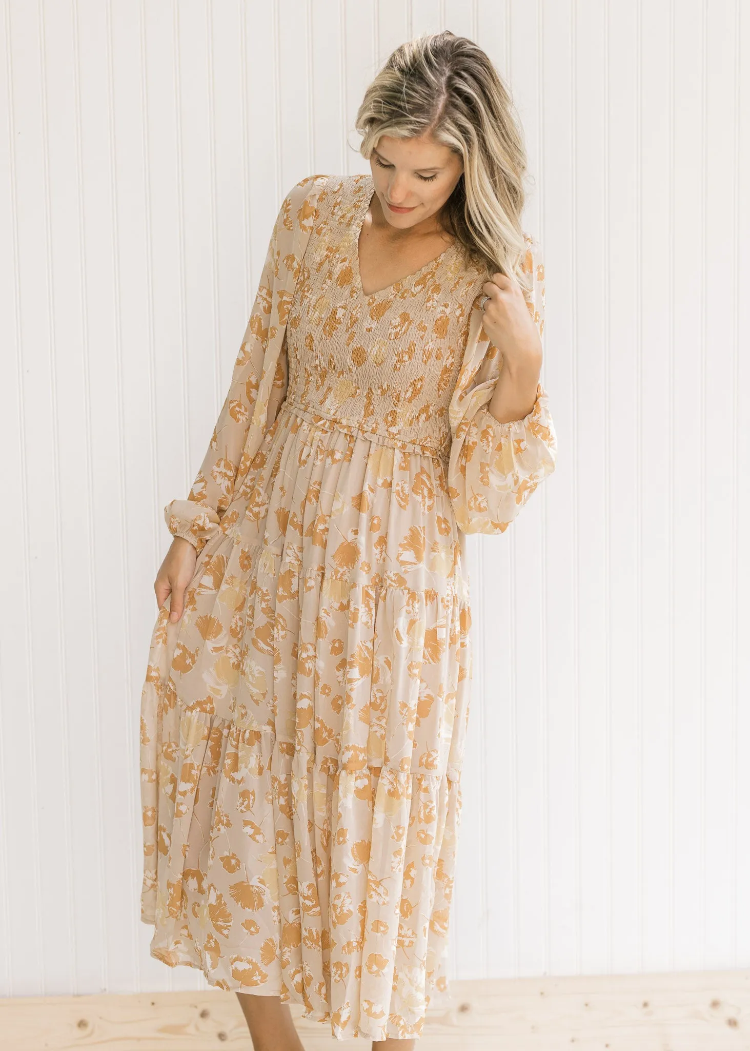 X Evy Maxi Long Sleeve Dress