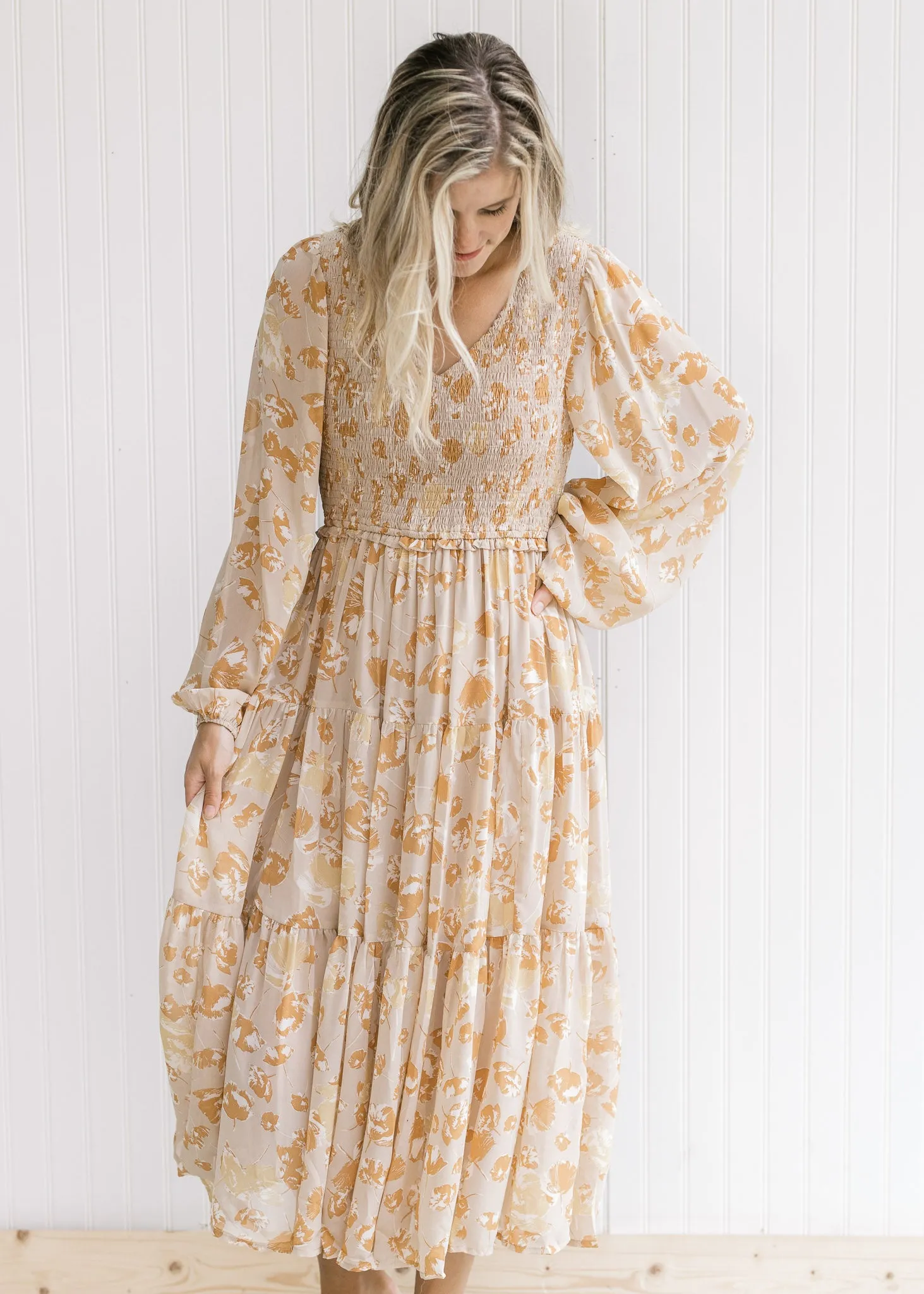 X Evy Maxi Long Sleeve Dress