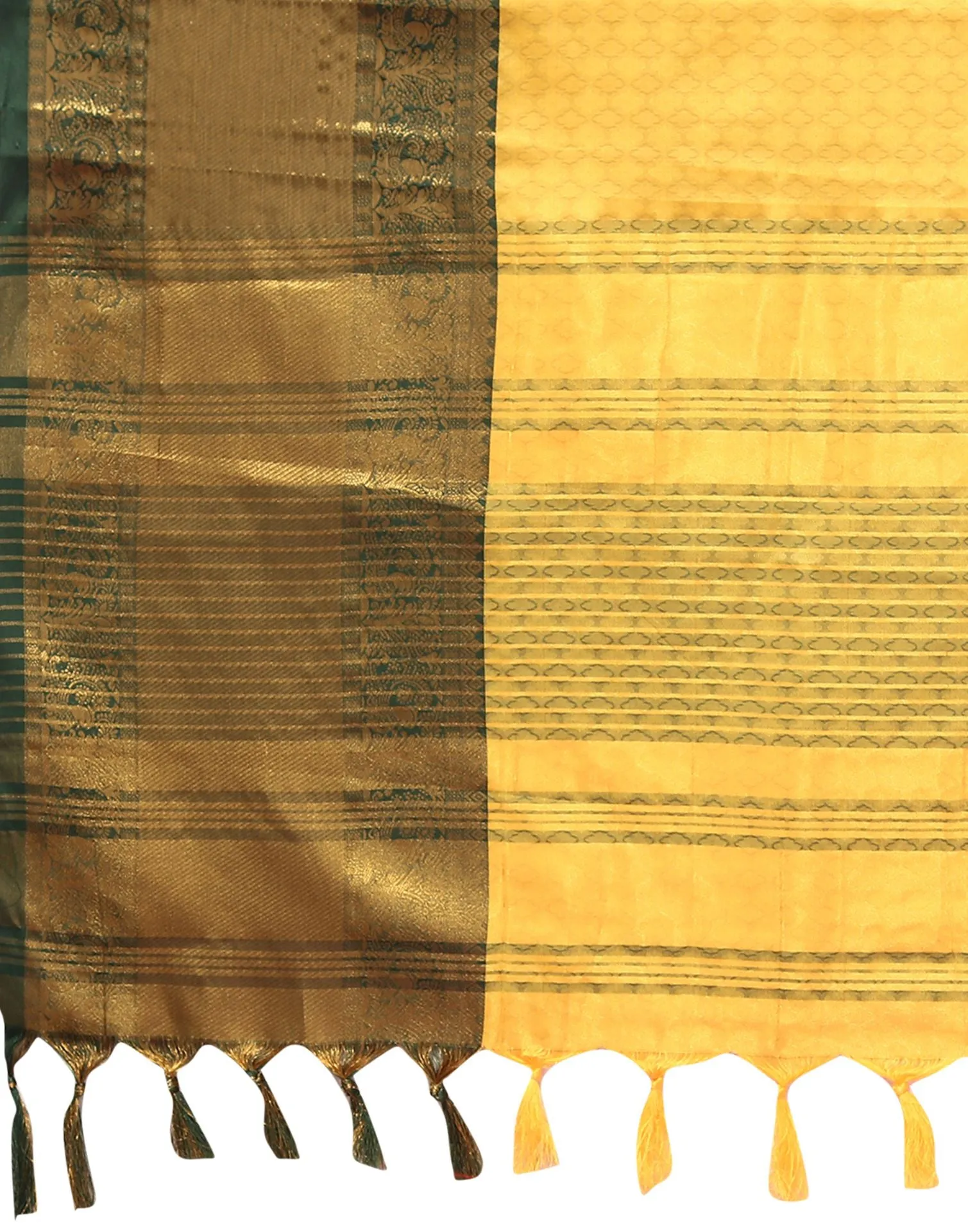 Yellow Cotton Saree